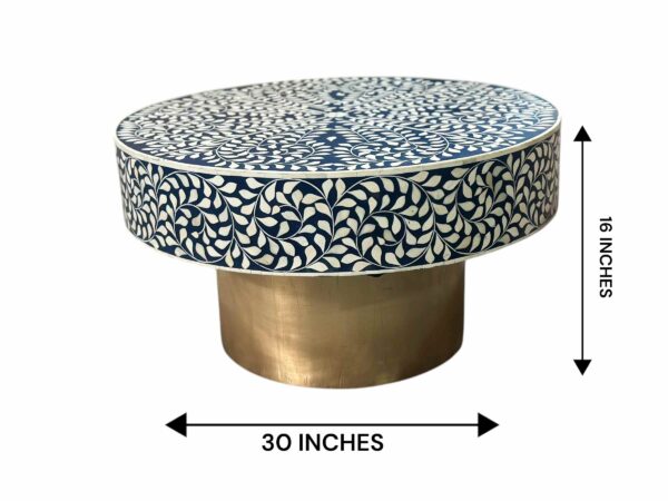 Decsoul 07B-ONEINLA Bone Inlay Coffee Table