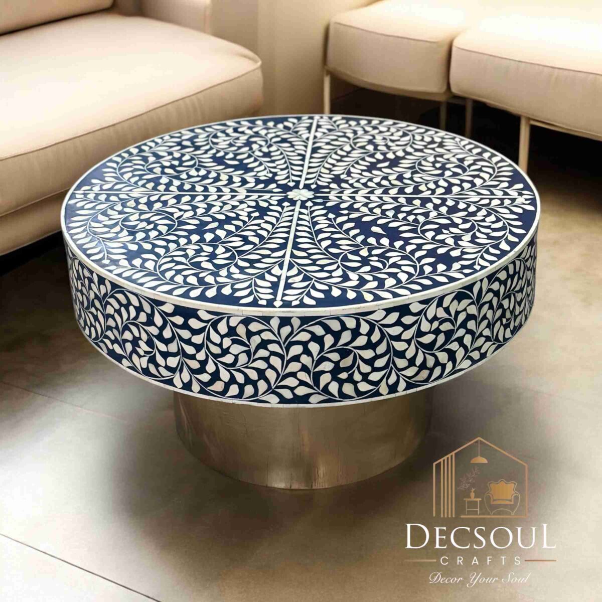 Bone Inlay Coffee Table - Image 1
