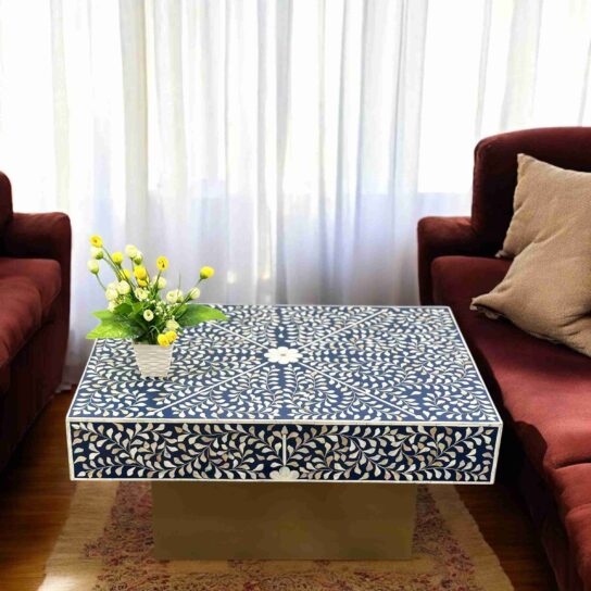 Mother of Pearl Inlay Coffee Table