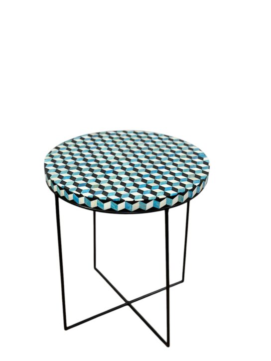 Bone Inlay Stool