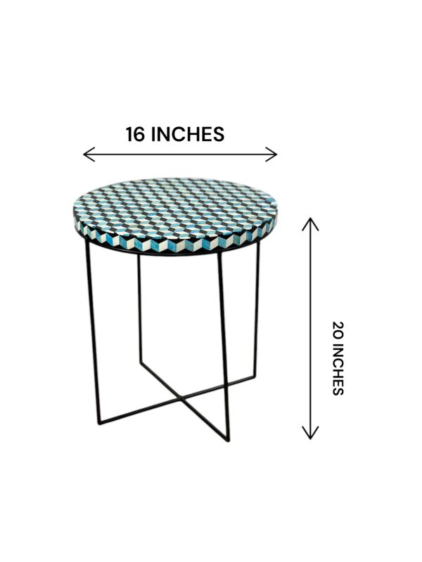 Bone Inlay Stool