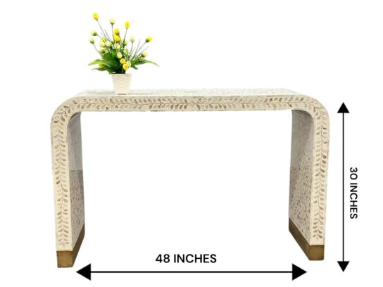 Mother of Pearl Inlay Console Table