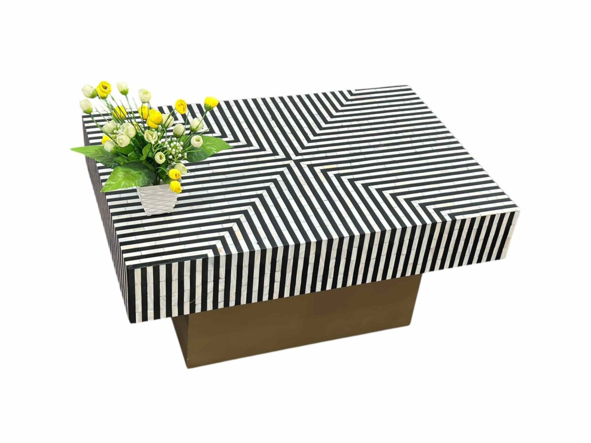 Mother of Pearl Inlay Coffee Table - Image 2