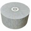 Bone Inlay Coffee Table – Grey with Geometrical Design