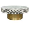 Bone Inlay Coffee Table – Black with Khaab Design