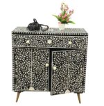 MOTHER OF PEARL INLAY CABINET - Image 2