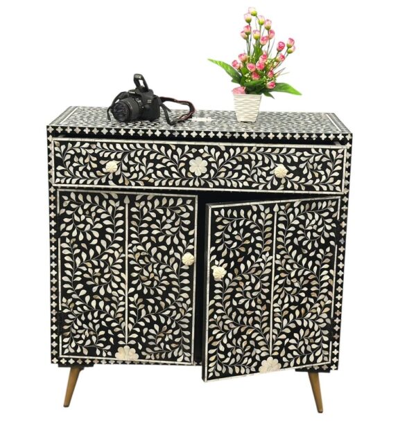 MOTHER OF PEARL INLAY CABINET