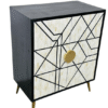 Boho Bone Inlay Cabinet – Vintage Indian Style Cabinet