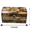 Bone Inlay Treasure Box Antique Style Handmade Wooden Jewelry Box