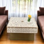 Teak Inlay Coffee Table - Image 5