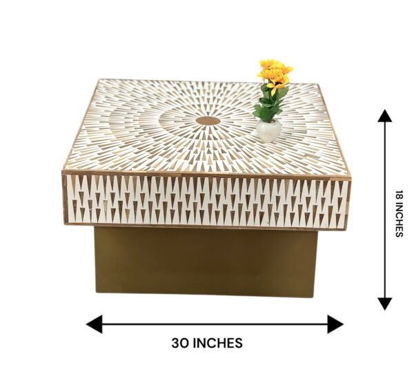 Decsoul 10b Teak Inlay Coffee Table
