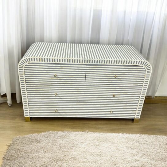 Bone Inlay U-Shape Cabinet