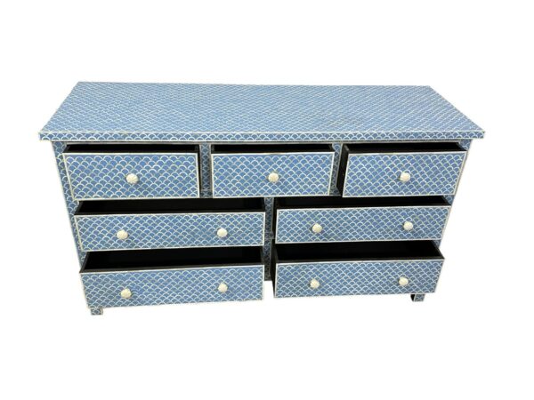 Bone Inlay Sideboard – 7 Drawers