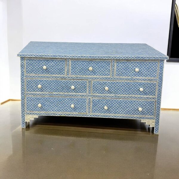 Bone Inlay Sideboard – 7 Drawers