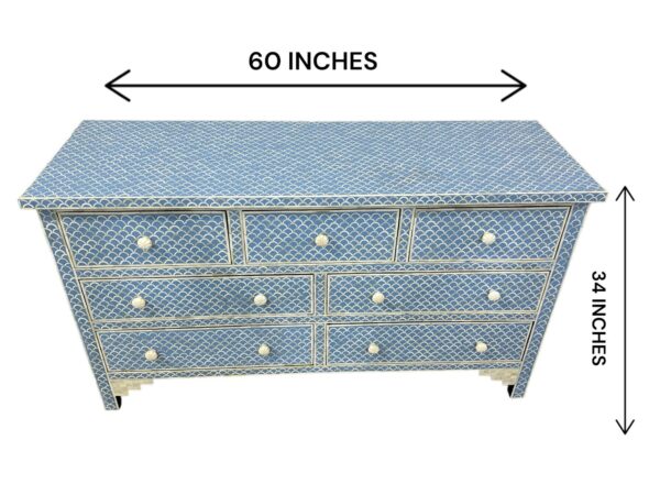 Bone Inlay Sideboard – 7 Drawers