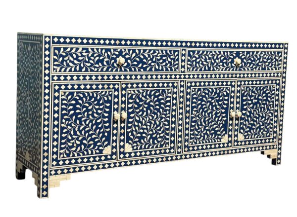 Bone Inlay Cabinet – 4-Door