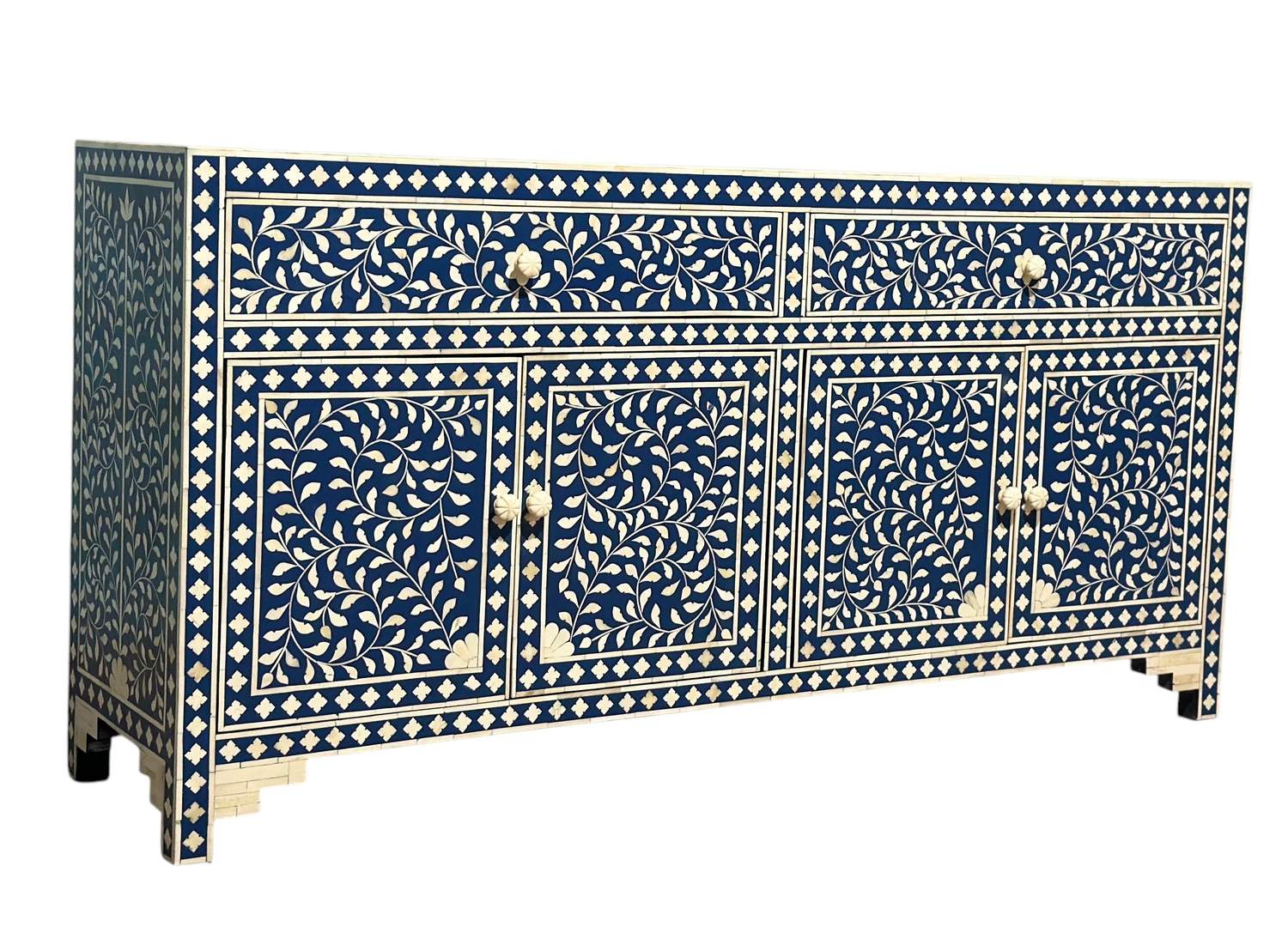 Decsoul26a Bone Inlay Cabinet β 4-Door - Image 5