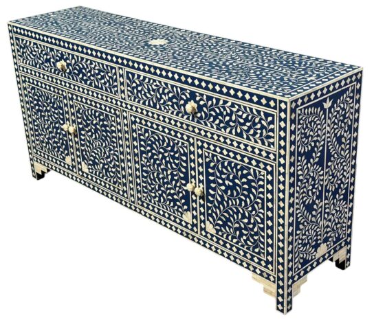 Decsoul26b Bone Inlay Cabinet – 4-Door