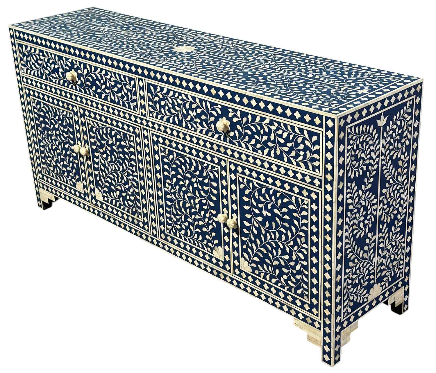 Decsoul26b Bone Inlay Cabinet β 4-Door - Image 4