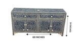 Bone Inlay Cabinet β 4-Door - Image 2