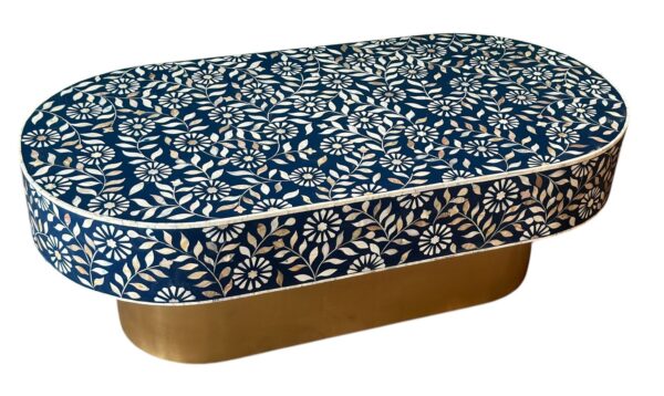 Decsoul27b Mother of Pearl Inlay Coffee Table