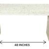 Bone Inlay Console Table