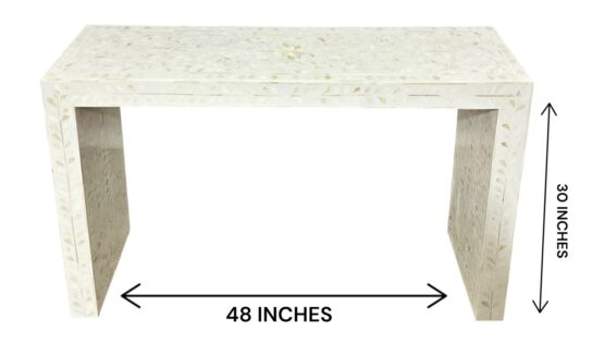 Bone Inlay Console Table