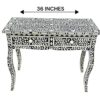 Decsoul30a Bone Inlay Console Table – 2 Drawers