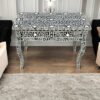 Decsoul30black Bone Inlay Console Table – 2 Drawers