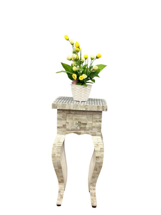 Decsoul31c Mother of Pearl Inlay Bedside Table