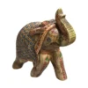 Handcrafted Bone Inlay Painted Elephant