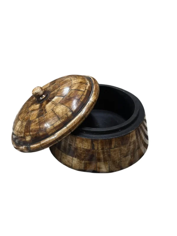 HANDMADE BONE FITTED Decoration Box Antique Style Wooden