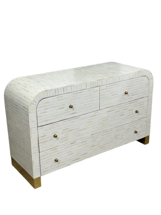 Handmade Luxury Bone Inlay Cabinet – Handcrafted Decorative Storage