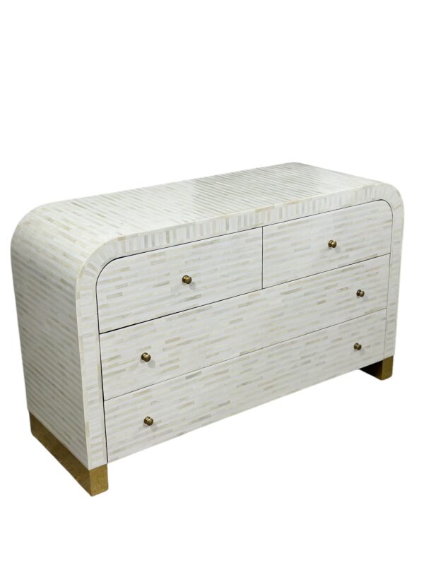 Handmade Luxury Bone Inlay Cabinet – Handcrafted Decorative Storage