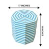 HandMade Bone Inlay End Table –Stripes Design Handmade Accent