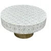 HandMade Bone Inlay Center Table – Floral Pattern
