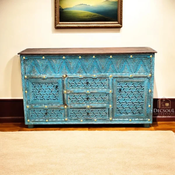 Rustic Wooden Cabinet | Handcrafted Storage Cupboard