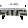 Handmade Bone Inlay Rectangular Center Table