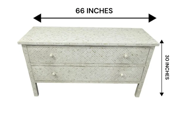 Handmade Bone Inlay Drawer Chest – Handmade Boho Dresser