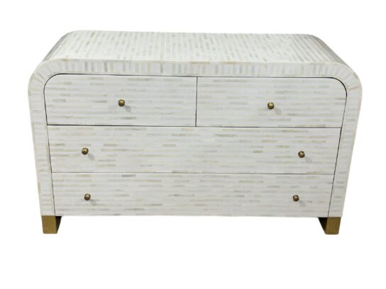 Handmade Luxury Bone Inlay Cabinet – Handcrafted Decorative Storage