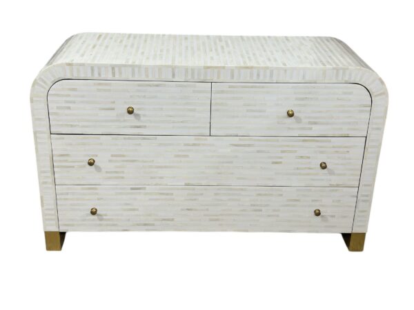 Handmade Luxury Bone Inlay Cabinet – Handcrafted Decorative Storage
