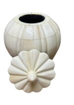 Handcrafted Bone Inlay Decorative Jar with Lid - Image 4
