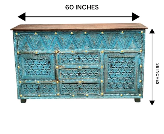 Rustic Wooden Cabinet | Handcrafted Storage Cupboard