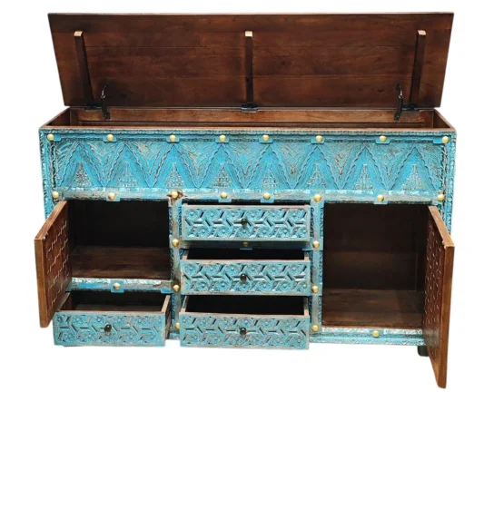 Rustic Wooden Cabinet | Handcrafted Storage Cupboard