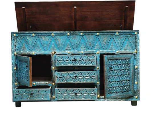 Rustic Wooden Cabinet | Handcrafted Storage Cupboard