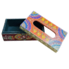 Hand Painted Floral Wood Tissue Box Cover: Cottagecore Decor