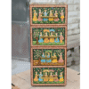 2 Hand Painted Wooden Chest | Indian Miniature Art, 4-Drawer Storage,Decorative Storage
