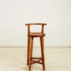 3 Handmade Solid Wood Bar Stool | Minimalist Counter Stool with Backrest