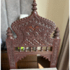 Hand Carved Wood Maharaja Chair | Antique Indian Accent Seating