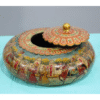 Hand-Painted Wooden Jewelry Box: Rajasthani Trinket Keepsake Chest-Christmas Gift